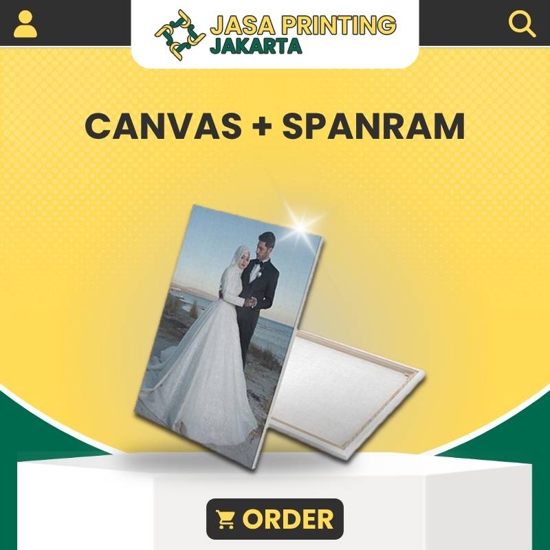 Tempat Cetak Murah Canvas + Spanram