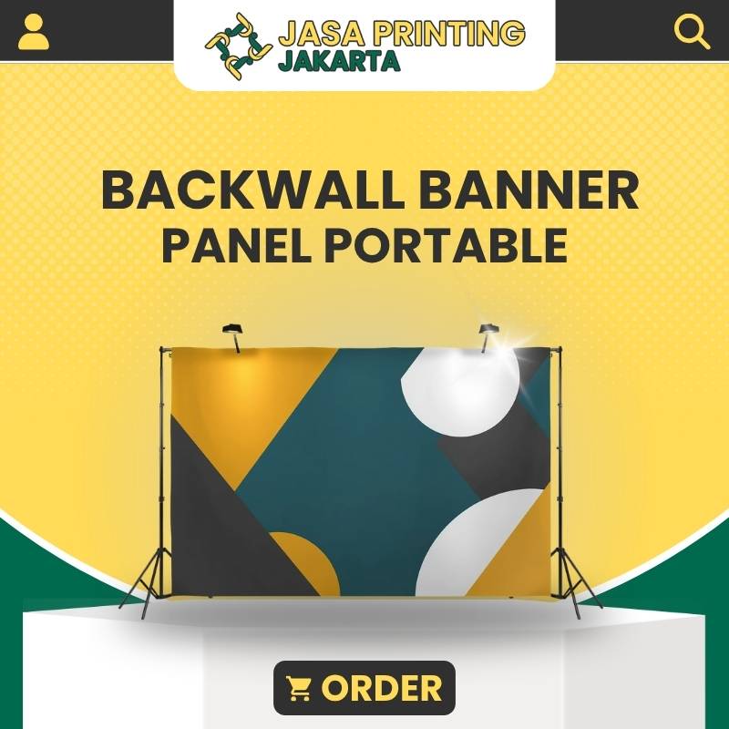 Tempat Cetak Murah Backwall Banner Panel Portable
