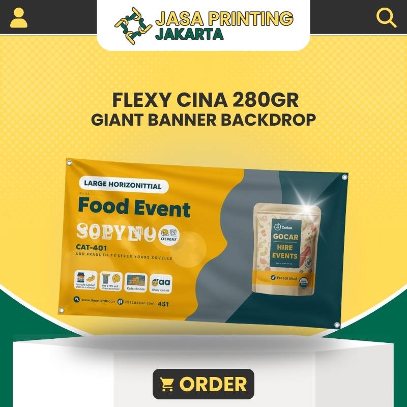 Tempat Cetak Murah Giant Banner Backdrop Flexy Cina