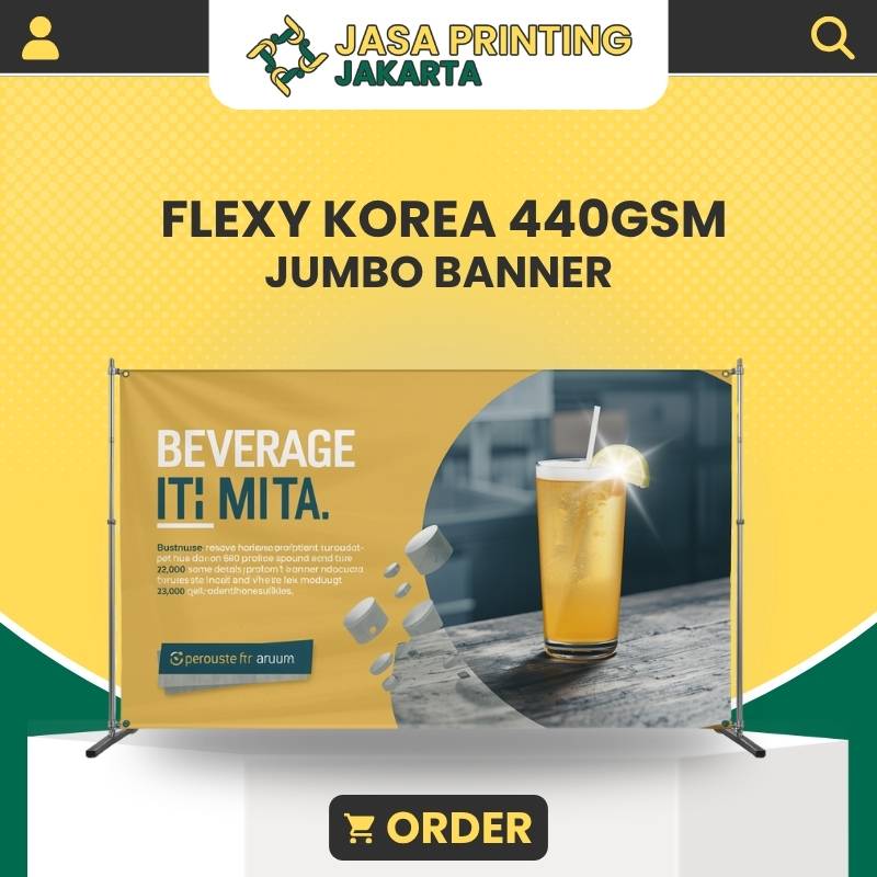 Tempat Cetak Murah Jumbo Banner Flexy Korea