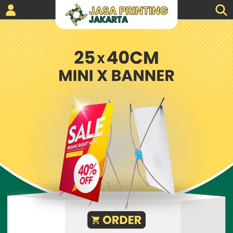 Tempat Cetak Murah Mini X Banner