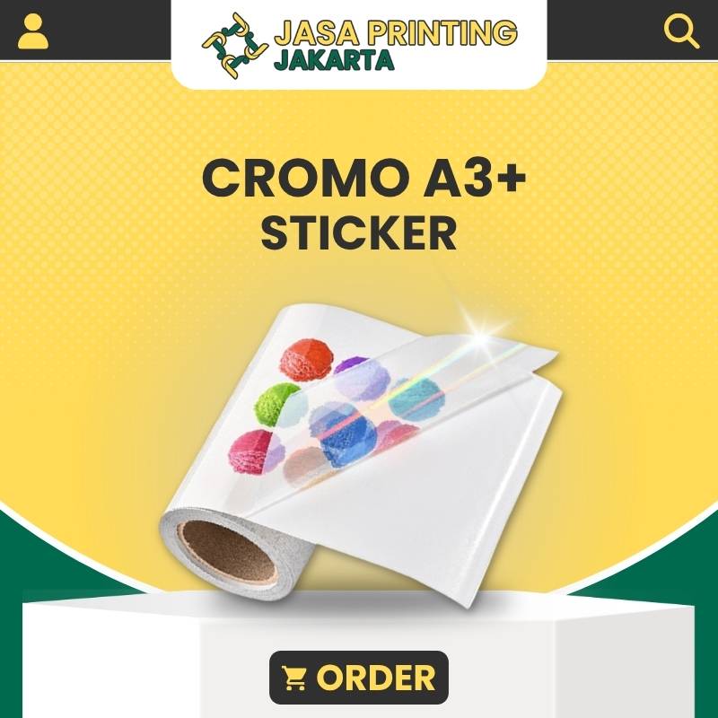 Tempat Cetak Murah Print Sticker Cromo