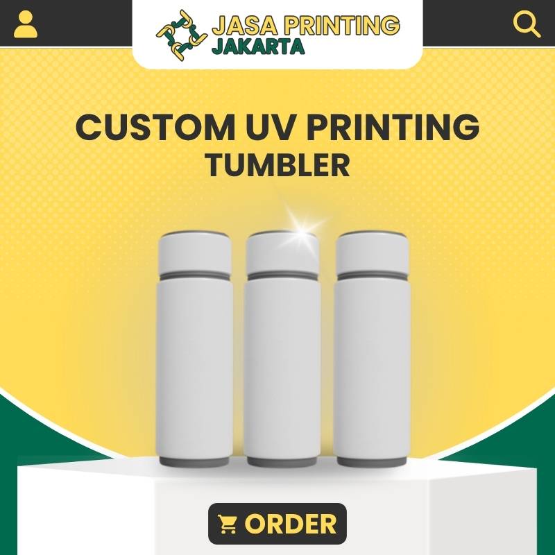 Tempat Cetak Murah Tumbler Custom UV Print